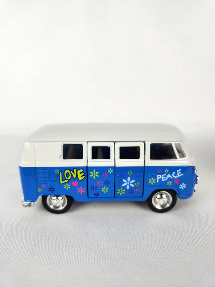 Lot 2 Bus Volkswagen Miniatures - Welly - Bleu & Jaune - photo numéro 3