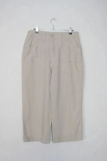 Pantacourt en lin t.42