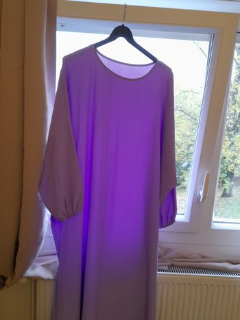 Abaya femme couleur lila