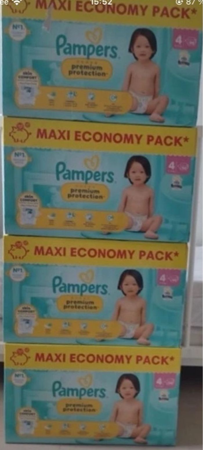 Couches Pampers, premium protection T4