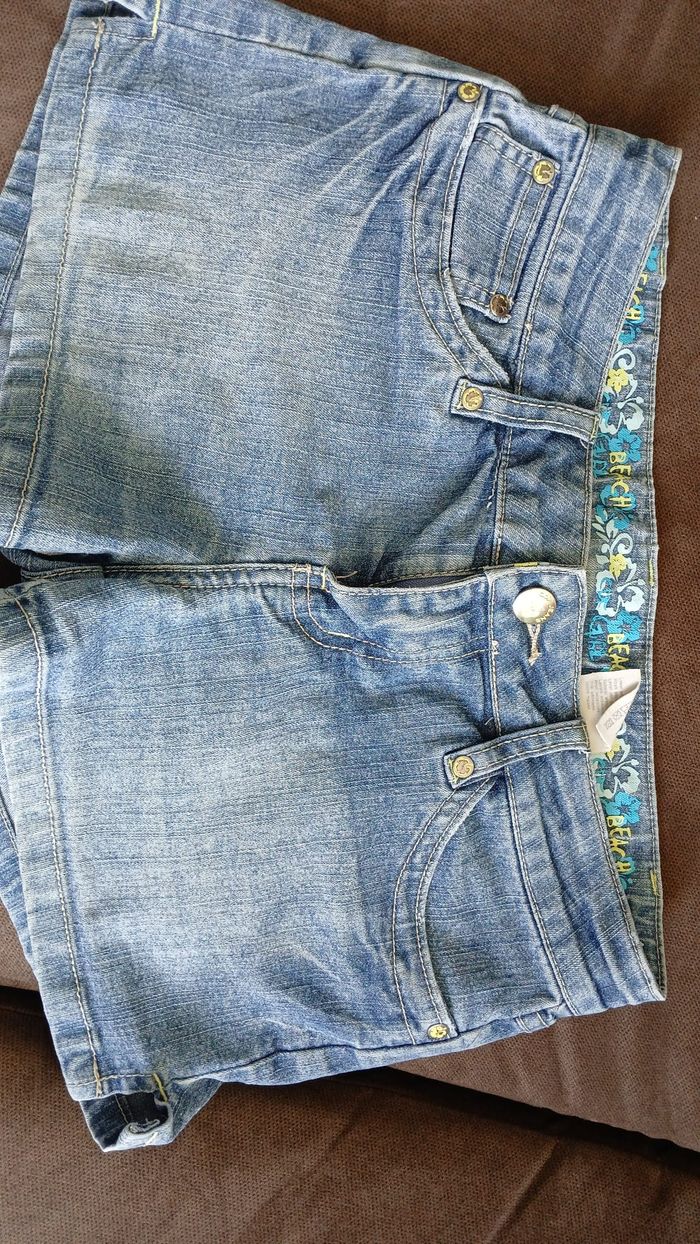short en jean fille
