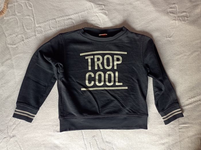Sweat bleu garçon 4 ans Tao