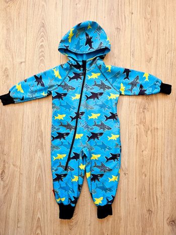 Combinaison de pluie iELM softshell requin 92 cm 2-3 ans