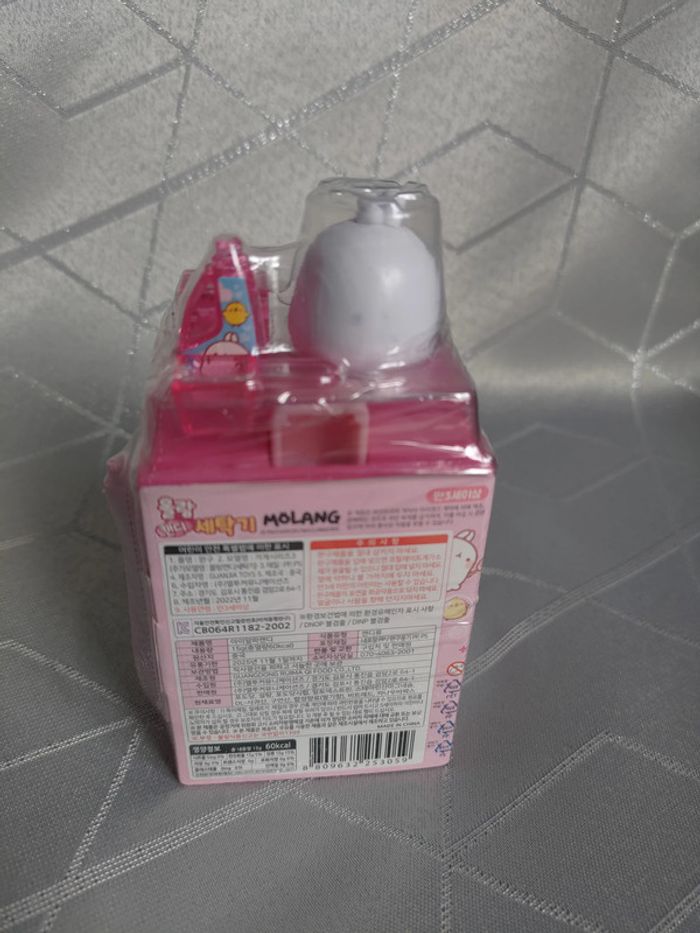 Distributeur de bonbons Molang – Mini lave-linge interactif & figurine - photo numéro 3