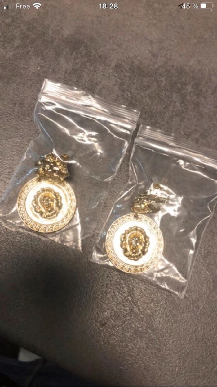 Boucles oreilles lion - photo numéro 4