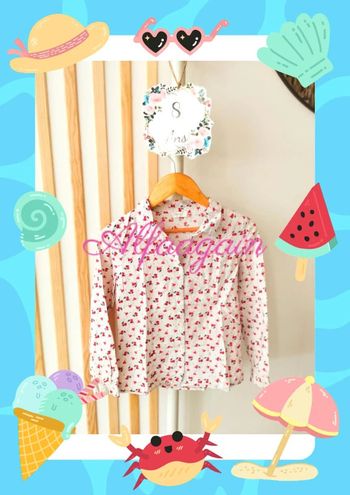 Chemise cintrée blanche coeurs orchestra 8ans