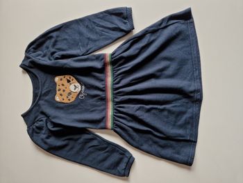 Robe marine léopard fille 6 ans 