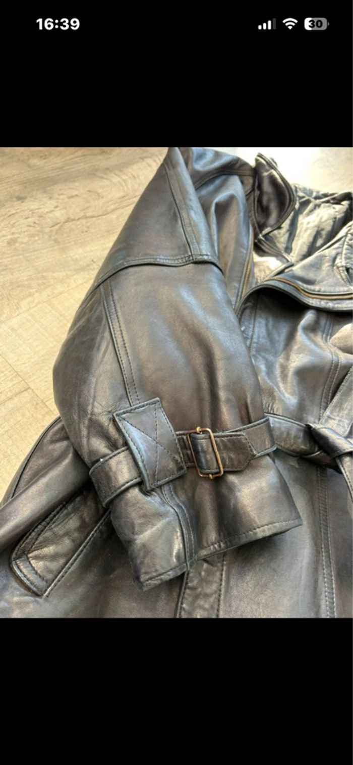 Parka homme cuir lisse - photo numéro 5