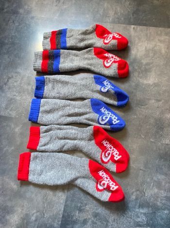 3 paires de chaussettes de ski 24/26 polochon