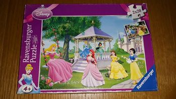 Lot de 2 puzzles disney princesses