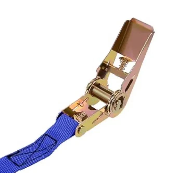 Sangle à cliquet 7 m x 2,5 cm – Charge jusqu’à 500 kg – Bleu Neuf - photo numéro 3