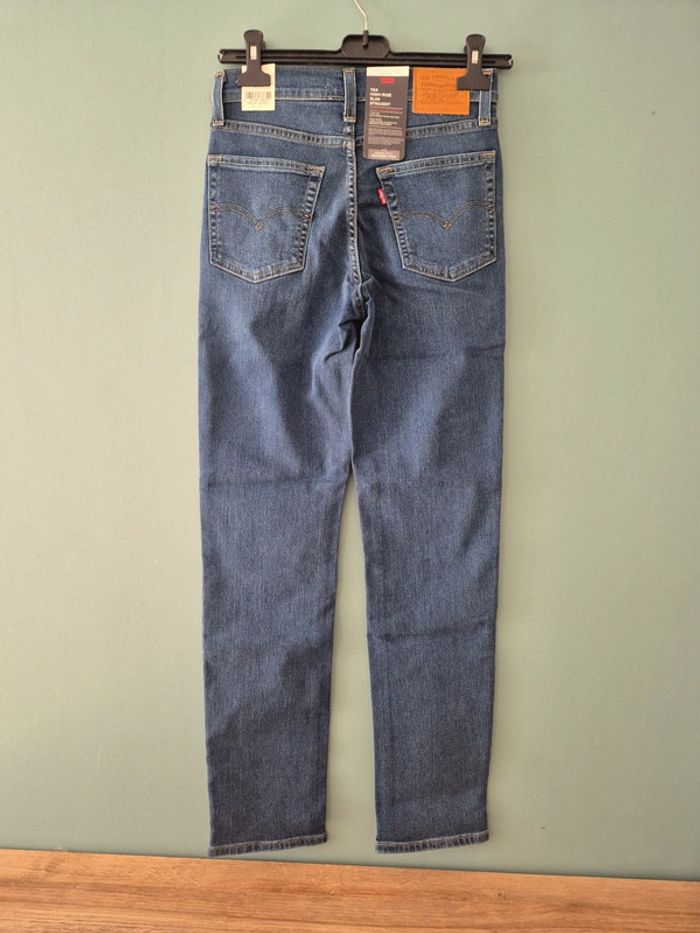Jean slim taille haute a clous, levi's taille 36, neuf - photo numéro 3