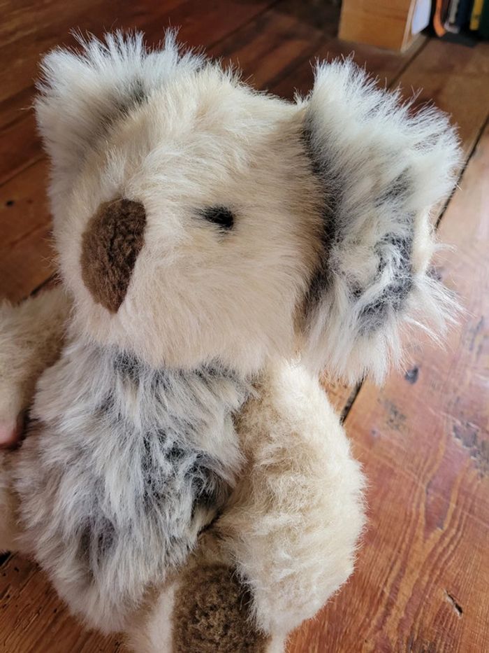 RARE Grand Koala Australie 25cm peluche Boulgom Fabriqué en France doudou collection - photo numéro 2