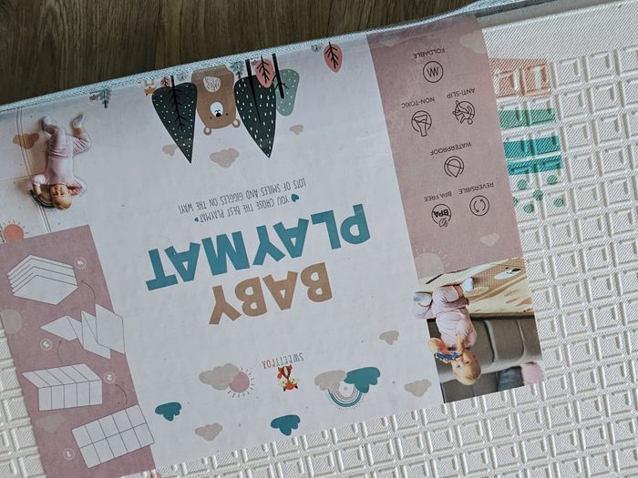 tapis d'éveil sweetyfox réversible neuf - photo numéro 12