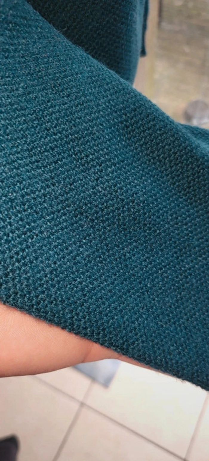 👕 Pull Lacoste vert foncé – col V – taille L - photo numéro 6