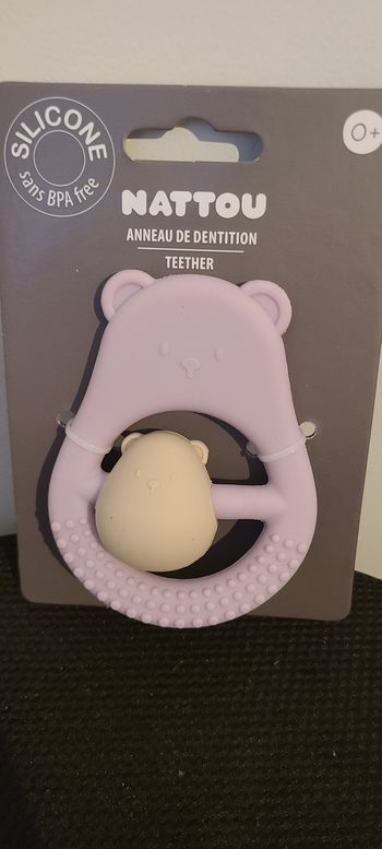 Anneau Dentition Maman Et Enfant Silicone - 15 cm - Lilas