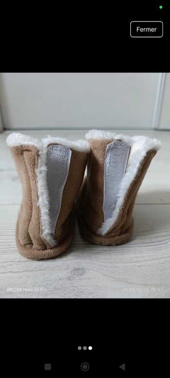 Chausson bebe fourré