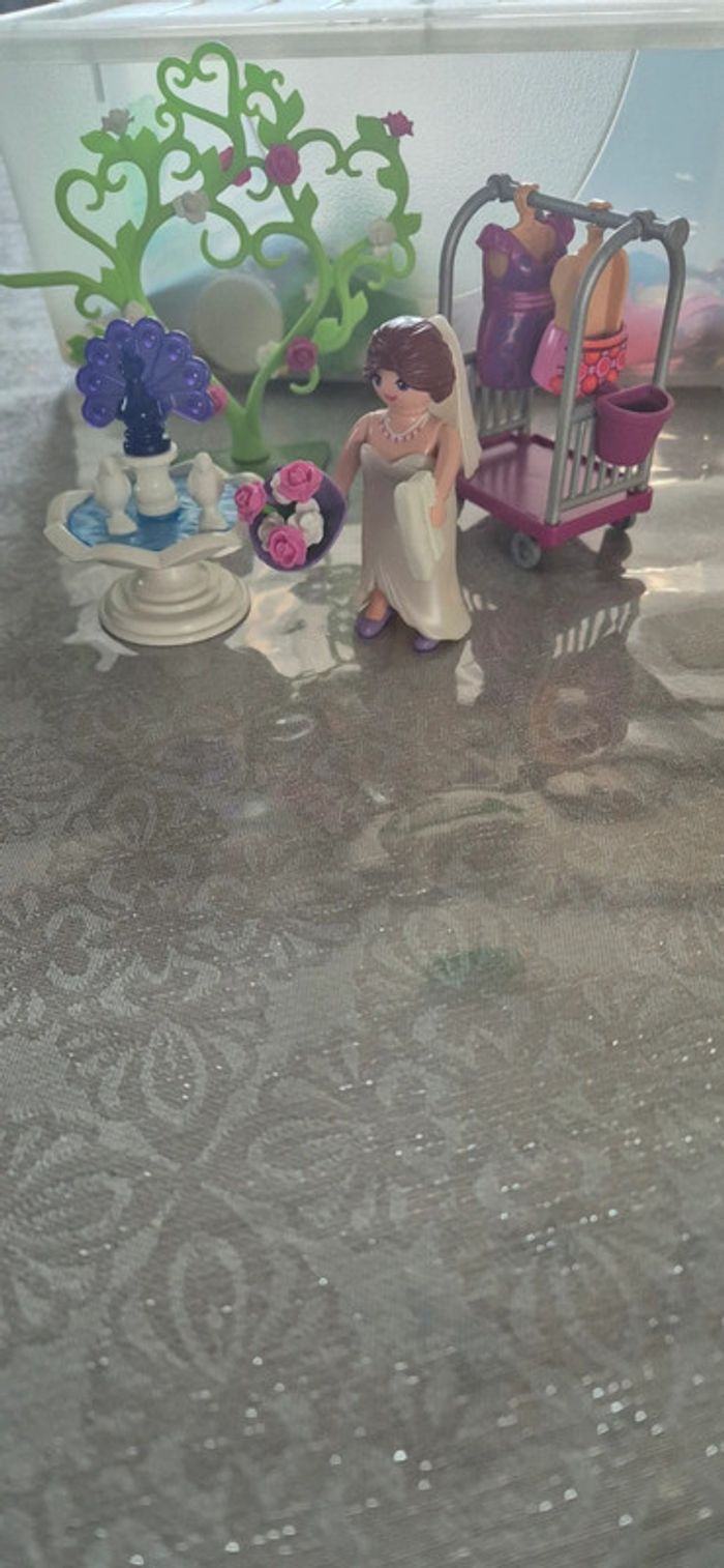 Playmobil city life 6155 top modèle avec tenue de mariée
