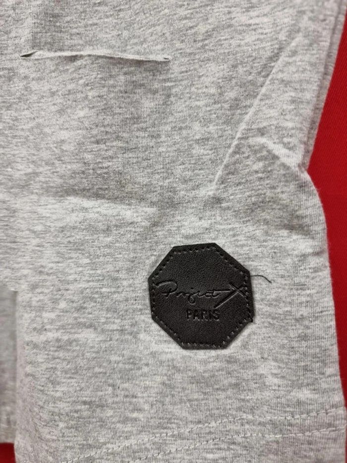 Project X Paris T-shirt oversize déchiré gris * taille S * - photo numéro 2