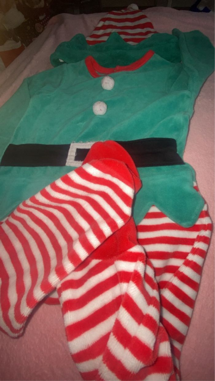 Costume lutin de noël 3 pièces Orchestra - photo numéro 5