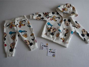 Ensemble en sweat écru fantaisie Disney Taille 3/6 mois