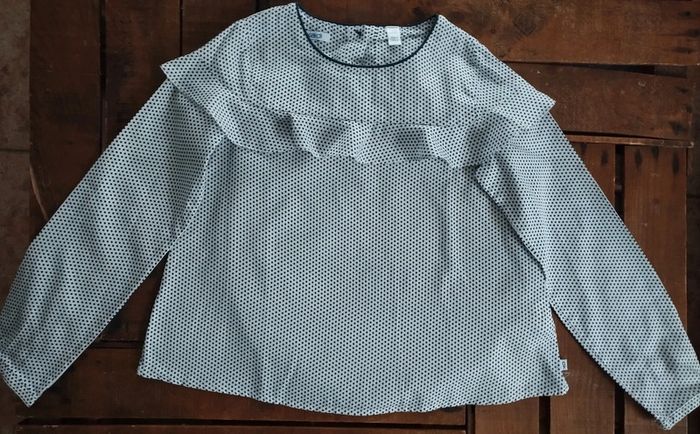 Belle chemise à pois