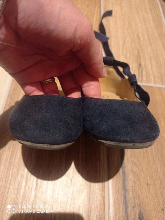 Ballerines suédine marine Tape à l'oeil t.26 - photo numéro 5