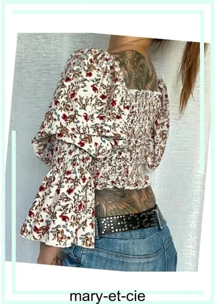 SOLDE - Top peplum taille unique - photo numéro 9