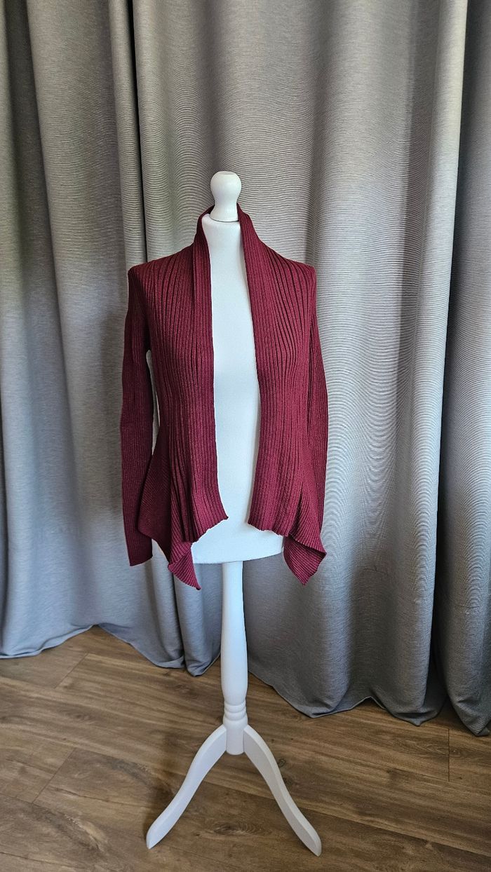 Gilet cascade, rouge bordeaux, taille FR S, Esprit - photo numéro 1