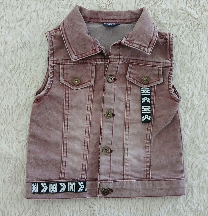 Veste sans manches en jean 3 ans