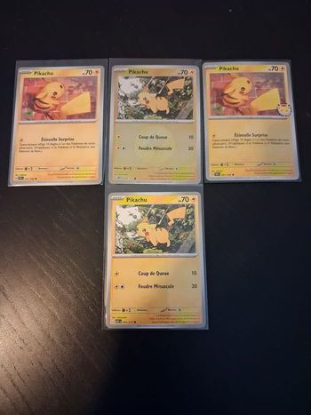 Lot 5 Cartes Pokémon Pikachu FR - Dont Promo Journée Pokémon 30 ans