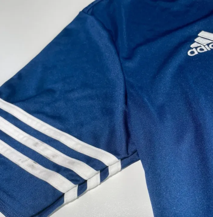 Adidas t-shirt blue white sports Climalite Mens M - photo numéro 4
