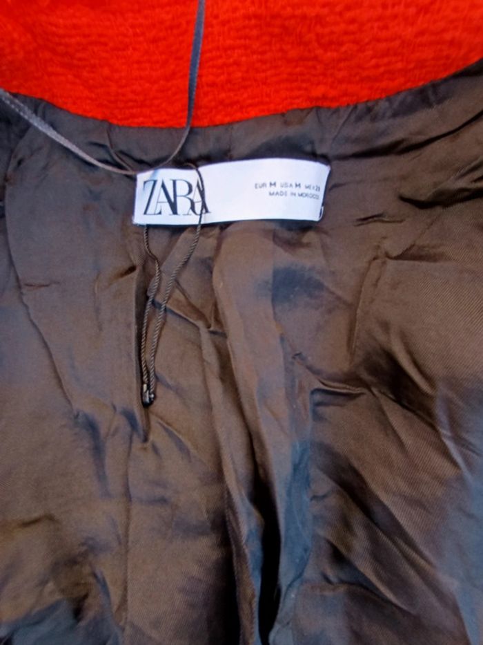 Veste orange/corail Zara taille M - photo numéro 9