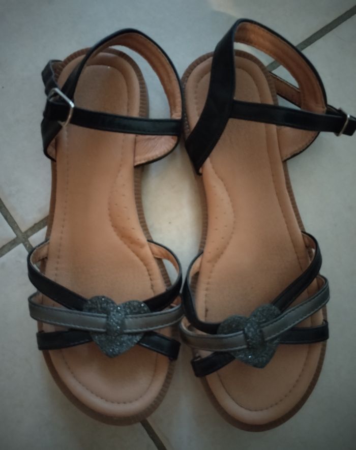 Jolies scandales cœur pailleté pointure 34 - photo numéro 2