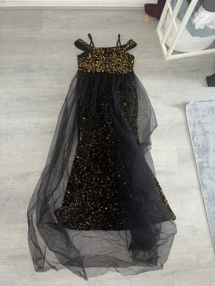 Robe de soirée fille avec petite traîne - photo numéro 5