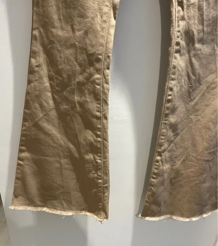 Jean patte d éléphant beige taille M -38 SHEIN très bon état - photo numéro 3