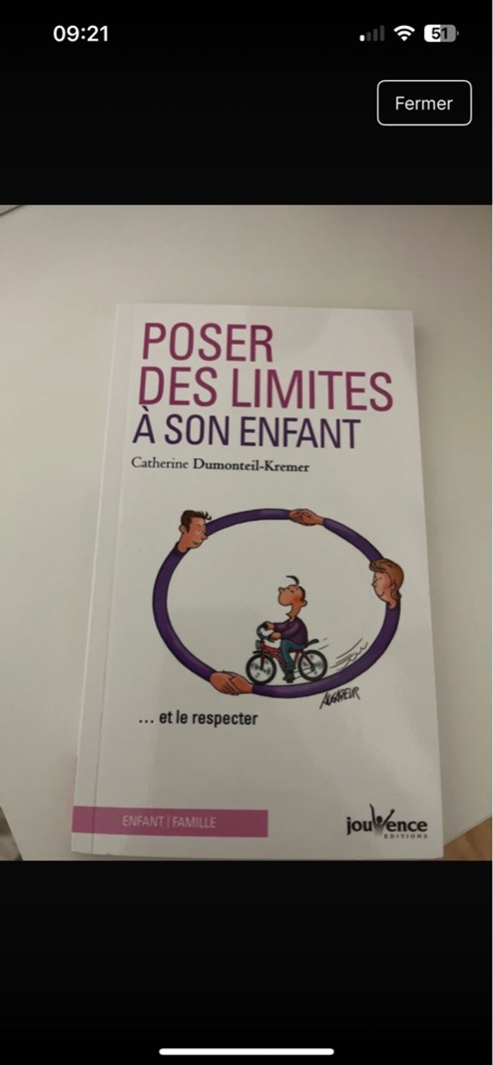 Livre poser des limites à son enfant