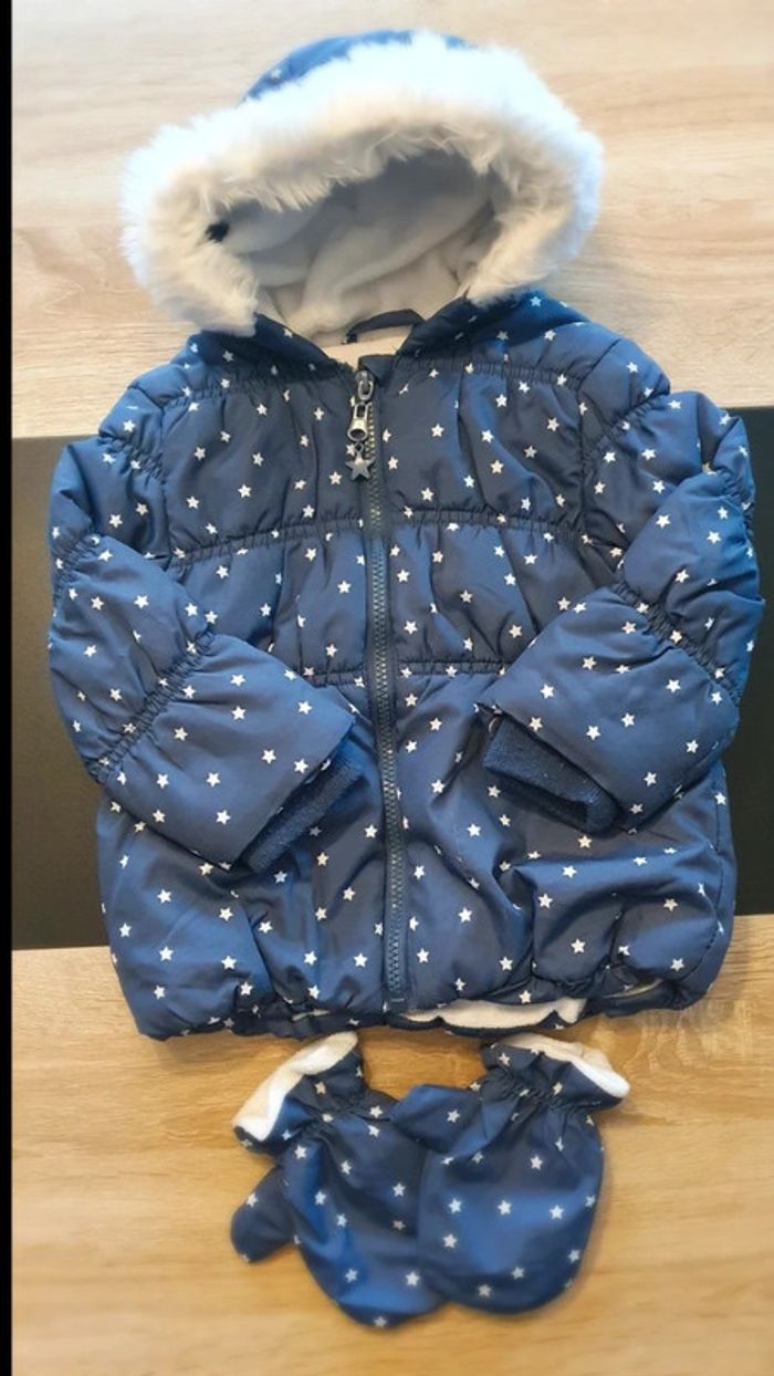 Manteau avec gant 24 mois