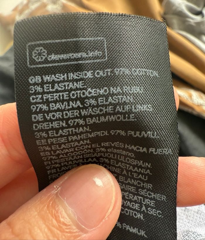 Chemise manches longues noir à motifs floraux gris blanc H&M taille 36 S - photo numéro 6