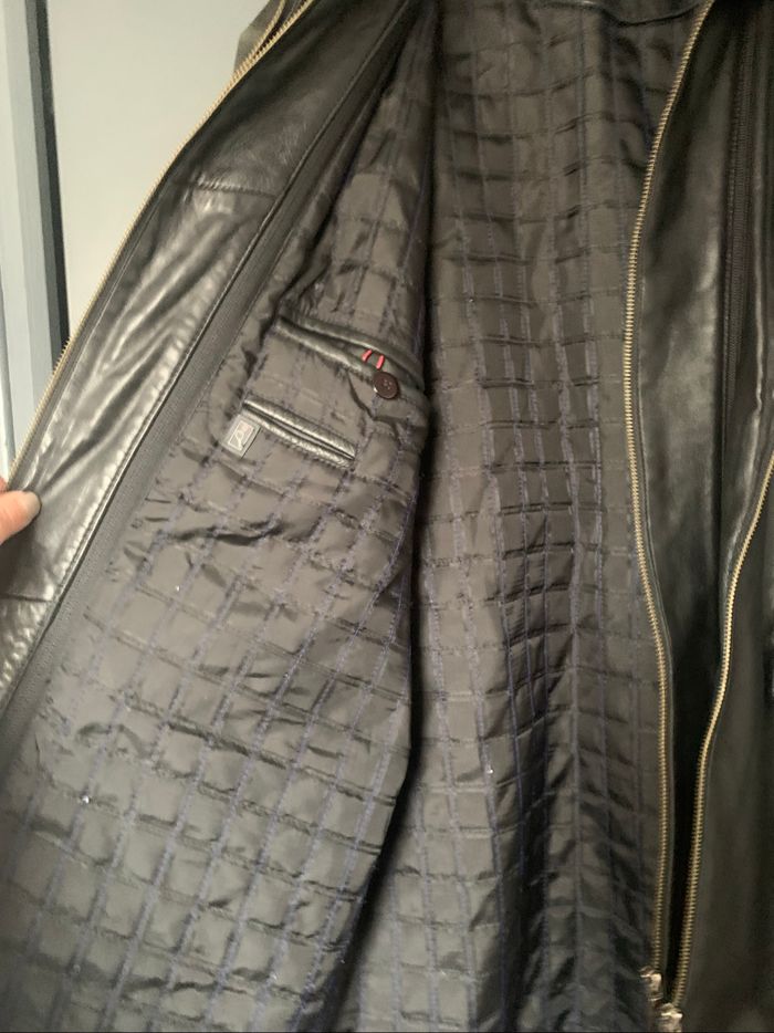 Manteau cuir noir taille 50 devred - photo numéro 9