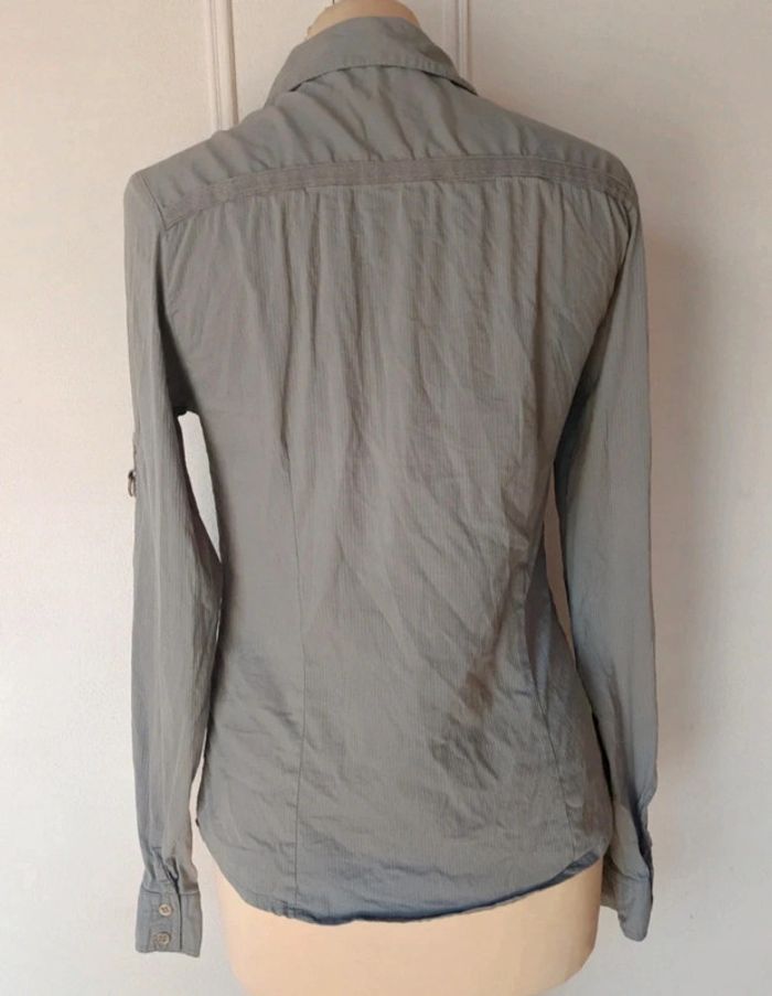🌞blouse confort chemise rayure ton sur ton légère femme t m 38 - photo numéro 4