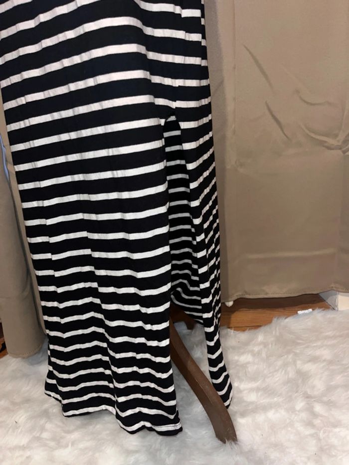 Robe longue fendue rayé taille XL - photo numéro 3