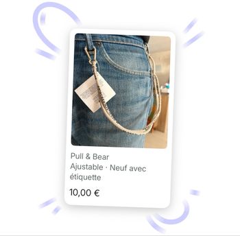 Accessoire bijou de pantalon mixte homme ou femme  Inscription latitude longitude