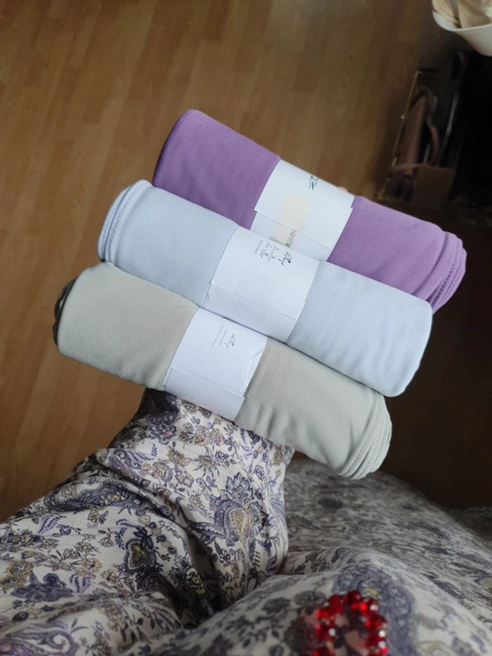Lot de 3 voiles/hijab en jersey premium luxe - photo numéro 12