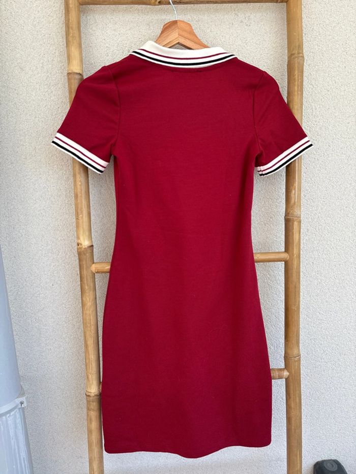Robe pull bordeaux avec col - photo numéro 7
