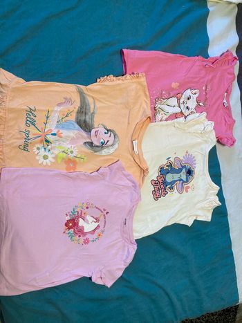 Lot de 4 tee shirt fille