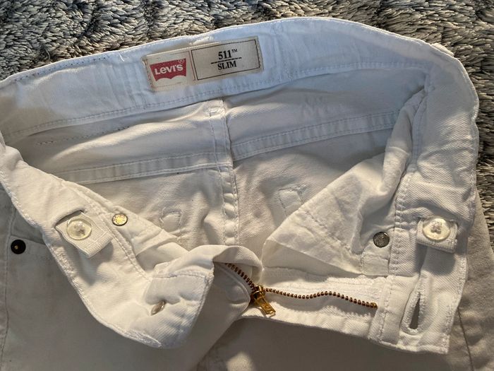 Short en jeans blanc Levi’s - 8 ans - photo numéro 5
