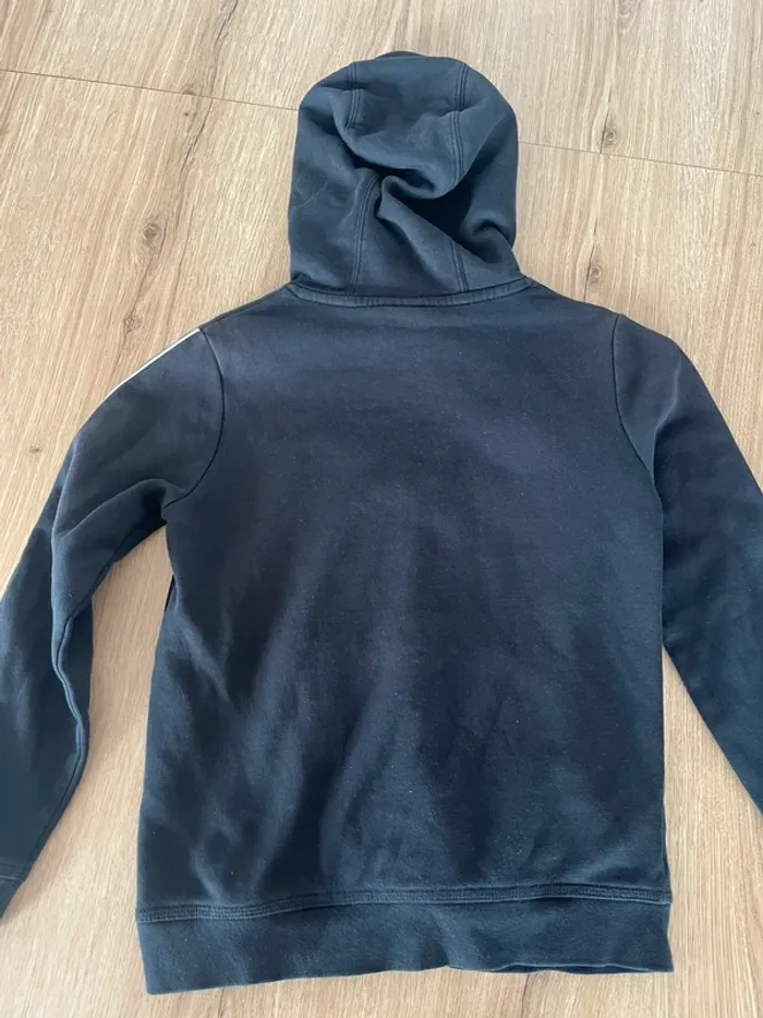 Sweat à capuche Nike garçon M (137-147 cm) noir logo blanc - photo numéro 2