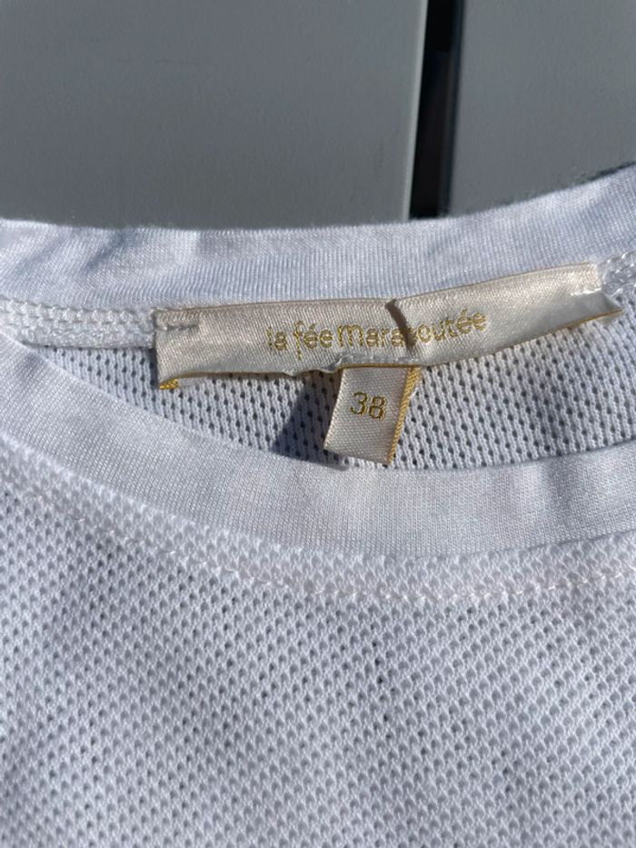 Tee-shirt La fée Maraboutée blanc - photo numéro 3