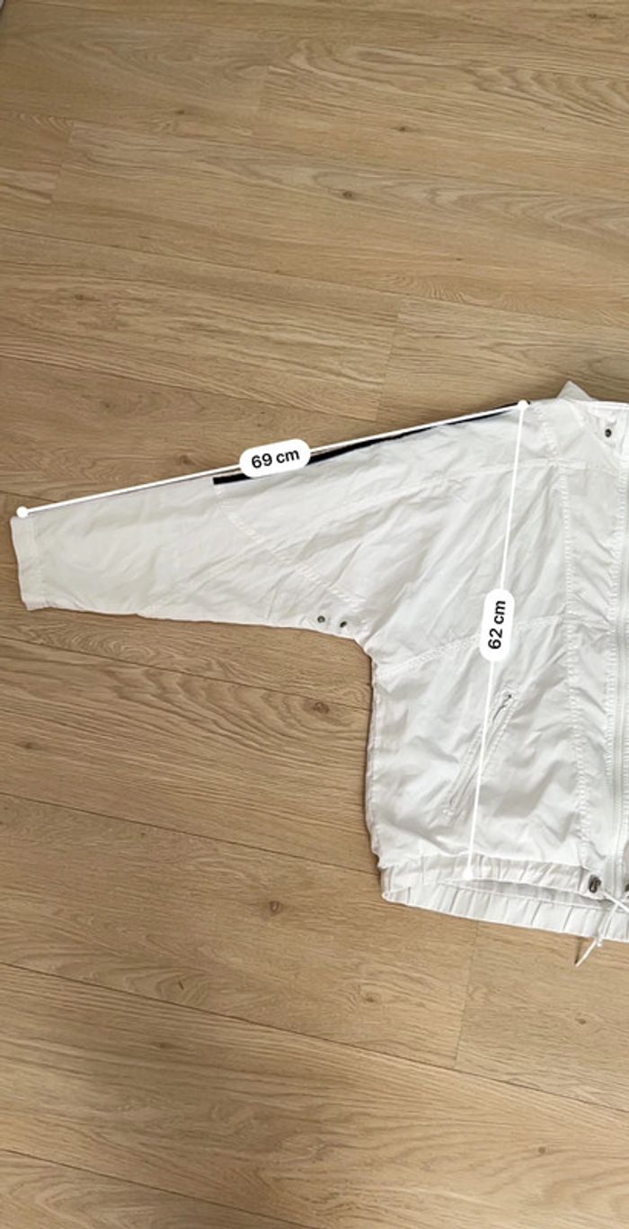 Veste Adidas vintage blanche et noire - Taille 46 (oversize unisexe) - photo numéro 16